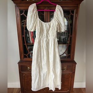 En Saison White Eyelet Midi Dress